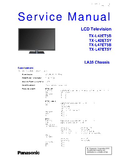 panasonic PCZ1202011CE  panasonic LCD TX-L47ET5B PCZ1202011CE.pdf