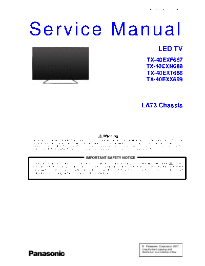 panasonic PCZ1702020CE  panasonic LED TX-40EXF687 PCZ1702020CE.pdf