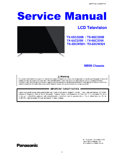 panasonic MQM100216 MB98 V2  panasonic LED TX-65C320B MQM100216_MB98_V2.pdf