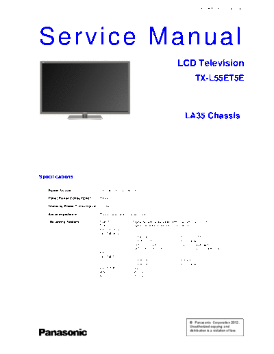 panasonic PCZ1203073CE  panasonic LED TX-L55ET5E PCZ1203073CE.pdf