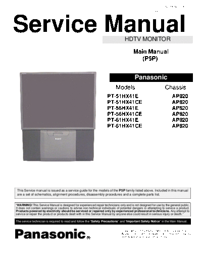 panasonic pt51hx41e pt51hx41ce pt56hx41e pt56hx41ce pt61hx41e pt61hx41ce chassi ap820 ms  panasonic Monitors PT-51HX41 chassis AP820 pt51hx41e_pt51hx41ce_pt56hx41e_pt56hx41ce_pt61hx41e_pt61hx41ce_chassi_ap820_ms.pdf