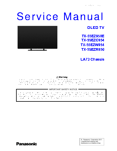 panasonic PCZ1706125CE  panasonic Oled TV TX-55EZW954 PCZ1706125CE.pdf