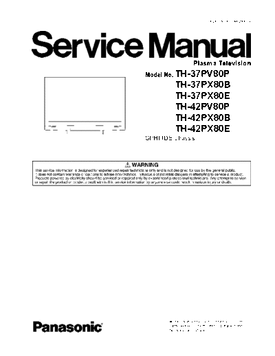 panasonic PCZ0802008CE S  panasonic Plasma TV TH-37PV80P PCZ0802008CE_S.pdf