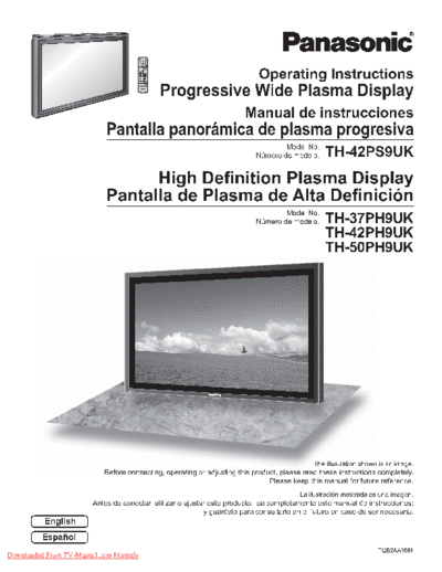 panasonic Panasonic TH-42PWD8  panasonic Plasma TV TH-42PWD8 Panasonic_TH-42PWD8.pdf