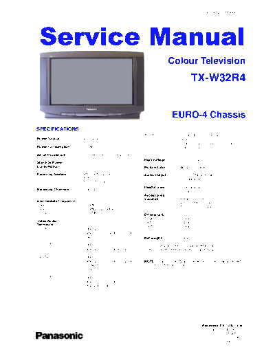 panasonic Aw32r4  panasonic TV TX-W32R4 Aw32r4.pdf