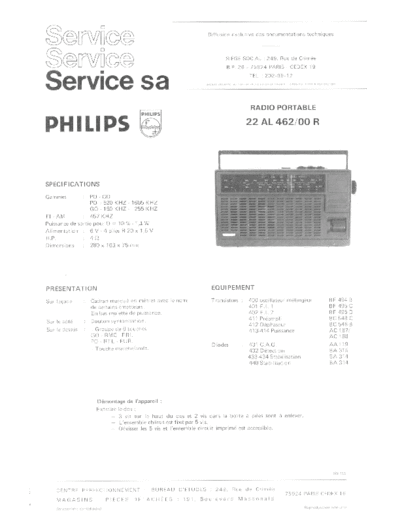 Philips 22 al 462  Philips Audio 22AL462 22 al 462.pdf