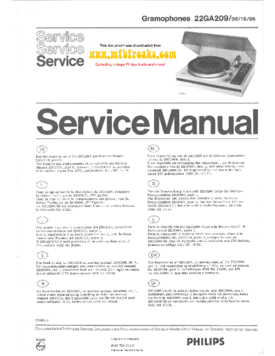 Philips Service Manual 22GA209  Philips Audio 22GA209 Service_Manual_22GA209.pdf