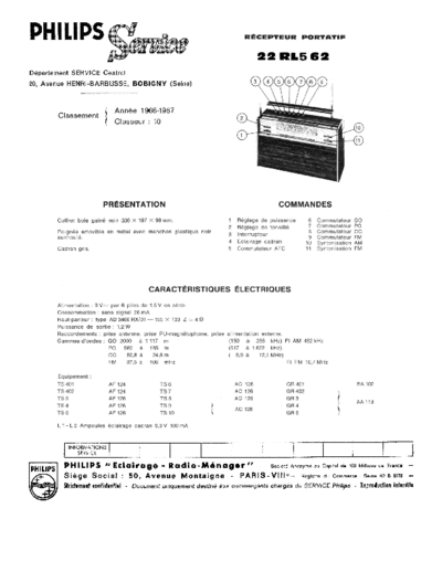 Philips 22 rl 562  Philips Audio 22RL562 22 rl 562.pdf