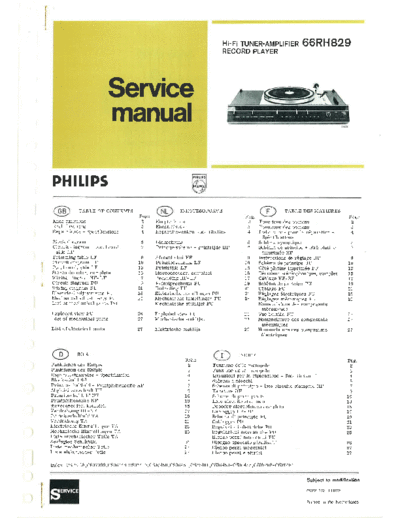 Philips 66rh829  Philips Audio 66RH829 66rh829.pdf