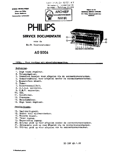 Philips Philips AG9004  Philips Audio AG9004 Philips_AG9004.pdf