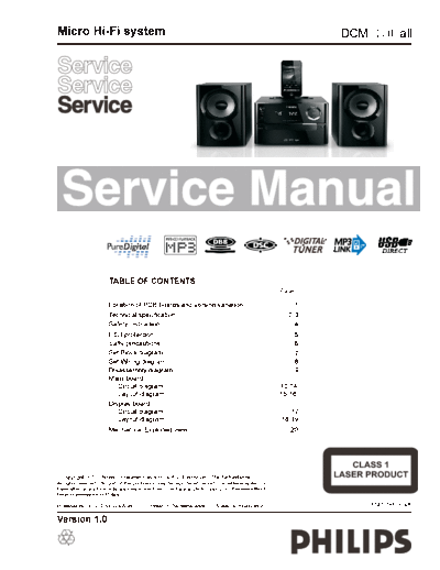 Philips service  Philips Audio DCM1170 service.pdf