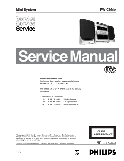 Philips PHILIPS+FW-C99  Philips Audio FW-C99 PHILIPS+FW-C99.pdf