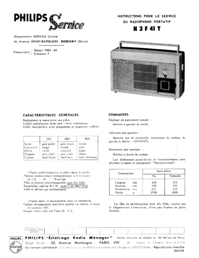 Philips h3f 41 t  Philips Audio H3F41T h3f 41 t.pdf