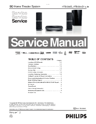 Philips service  Philips Audio HTB7255D service.pdf