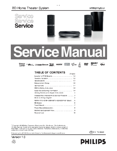 Philips service  Philips Audio HTB9225D service.pdf