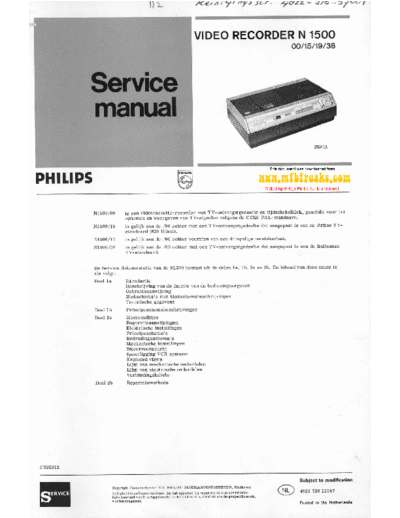 Philips Service Manual N1500  Philips Audio N1500 Service_Manual_N1500.pdf