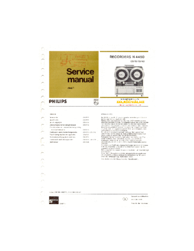 Philips Service Manual N4450  Philips Audio N4450 Service_Manual_N4450.pdf