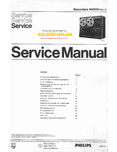 Philips Service Manual N4506  Philips Audio N4506 Service_Manual_N4506.pdf