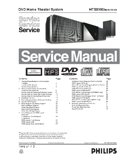 Philips HTS810005 SB-EX-KL-SI 4745579163  Philips CD DVD HTS8100 HTS810005_SB-EX-KL-SI_4745579163.pdf
