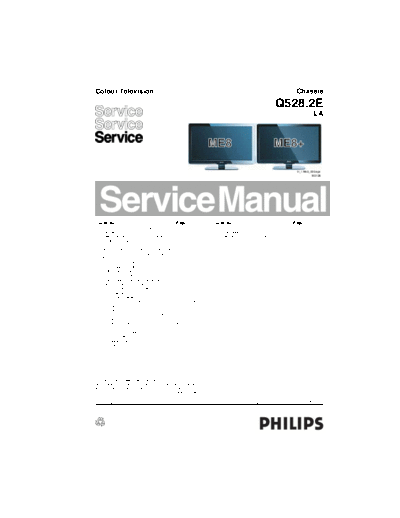 Philips philips 42pfl5603d  Philips LCD TV  (and TPV schematics) 42PFL5603D  chassis Q528.2E la philips_42pfl5603d.pdf