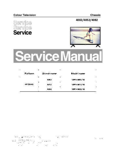 Philips 50PFH4052  Philips LCD TV  (and TPV schematics) 50PFH4052 50PFH4052.pdf