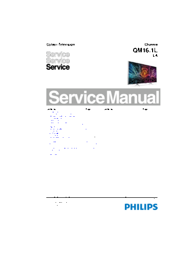 Philips Philips+Chassis+QM16.1L-LA  Philips LCD TV  (and TPV schematics) 50PUG660177 Philips+Chassis+QM16.1L-LA.pdf