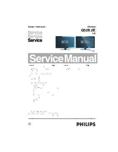 Philips PHILIPS Q528.2E LA CHASSIS LCD TV SM.part2  Philips LCD TV  (and TPV schematics) Q528.2E la PHILIPS_Q528.2E_LA_CHASSIS_LCD_TV_SM.part2.rar