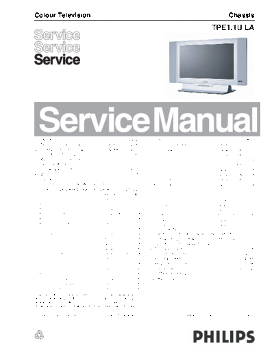 Philips PHILIPS TPF1.1U LA CHASSIS LCD TV SM.part2  Philips LCD TV  (and TPV schematics) TPF1.1U la PHILIPS_TPF1.1U_LA_CHASSIS_LCD_TV_SM.part2.rar