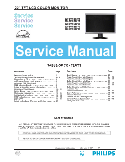 Philips 220BW8ES00 ET-SB-EX-SI 1405684747  Philips Monitor 220BW8ES 220BW8ES00_ET-SB-EX-SI_1405684747.pdf