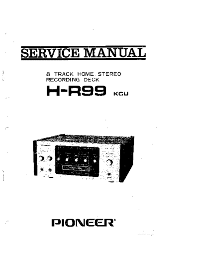 Pioneer hfe pioneer h-r99 service en  Pioneer Audio H-R99 hfe_pioneer_h-r99_service_en.pdf