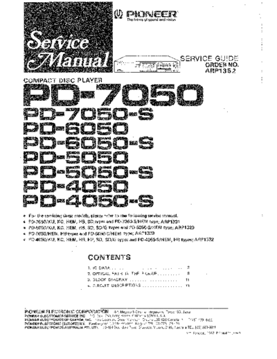 Pioneer pd-7050 pd-6050 pd-5050 pd-4050 sm  Pioneer Audio PD-6050 pioneer_pd-7050_pd-6050_pd-5050_pd-4050_sm.pdf