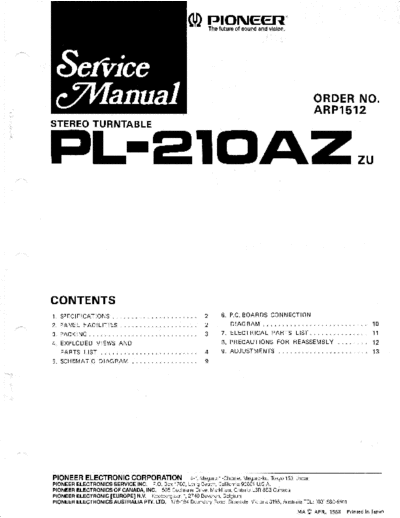 Pioneer ve   pl-210az service arp1512 en  Pioneer Audio PL-210 ve_pioneer_pl-210az_service_arp1512_en.pdf