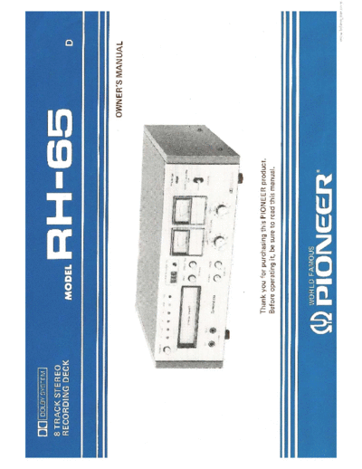 Pioneer hfe pioneer rh-65 en  Pioneer Audio RH-65 hfe_pioneer_rh-65_en.pdf