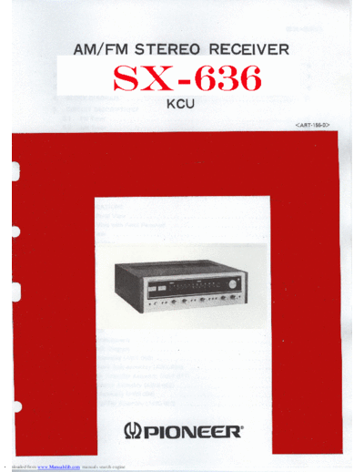 Pioneer sx636  Pioneer Audio SX-636 sx636.pdf