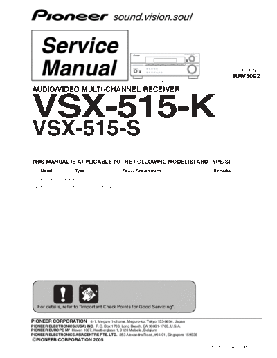 Pioneer VSX-515 RRV3092  Pioneer Audio VSX-515-K VSX-515_RRV3092.pdf