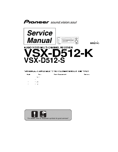 Pioneer hfe pioneer vsx-d512 service rrv2743  Pioneer Audio VSX-D512 hfe_pioneer_vsx-d512_service_rrv2743.pdf