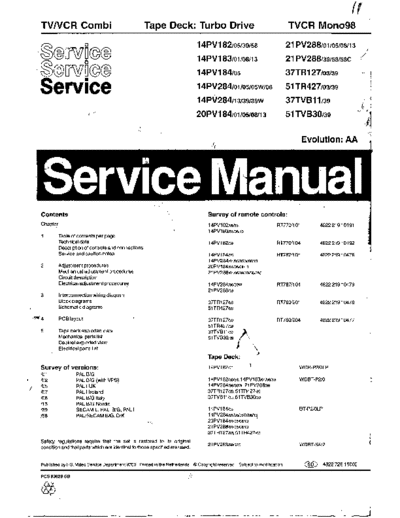 Philips tvcr mono98 528  Philips TV-VCR tvcr_mono98_528.rar