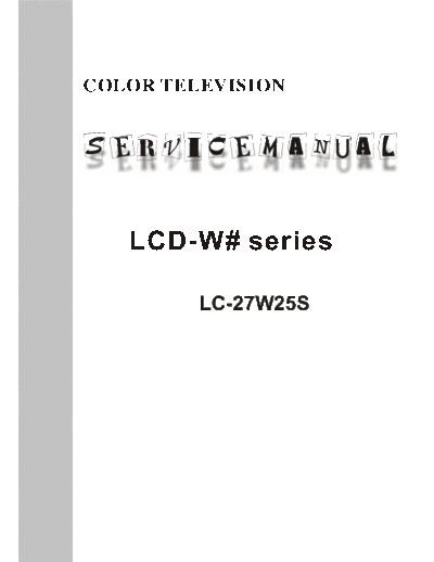 PRIMA LC-27W25  . Rare and Ancient Equipment PRIMA LCD LCD LC-27W25.pdf