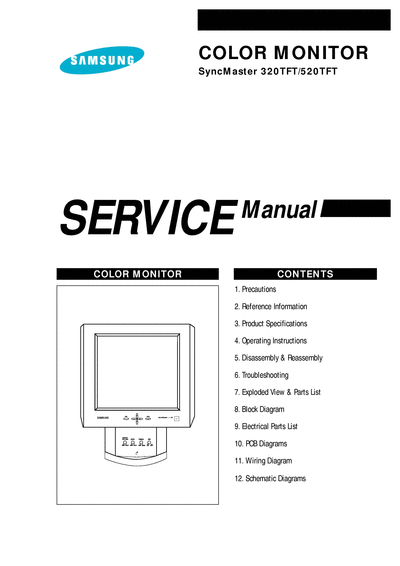 Samsung tft320  Samsung Monitor Monitor TFT320 tft320.djvu