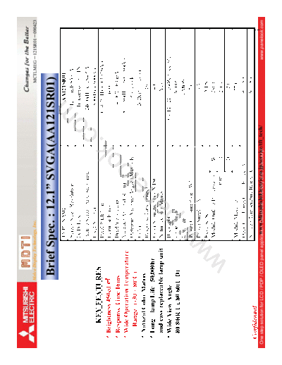 . Various Panel Mitsubishi AA121SR01 1 [DS]  . Various LCD Panels Panel_Mitsubishi_AA121SR01_1_[DS].pdf