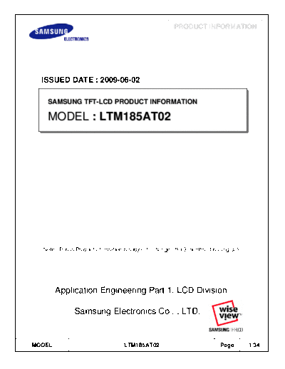 . Various Panel SAMSUNG LTM185AT02 0 [DS]  . Various LCD Panels Panel_SAMSUNG_LTM185AT02_0_[DS].pdf