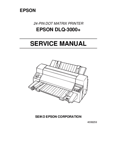 epson Epson DLQ-3000+ Service Manual  epson printer Epson DLQ-3000+ Service Manual.pdf