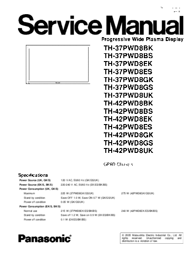 panasonic GP8D TH-37PWD8BK TH-37PWD8BS TH-37PWD8EK TH-37PWD8ES TH-37PWD8GK TH-37PWD8GS TH-37PWD8UK TH-42PWD8BK  panasonic PDP GP8D TH-37PWD8BK TH-37PWD8BS TH-37PWD8EK TH-37PWD8ES TH-37PWD8GK TH-37PWD8GS TH-37PWD8UK TH-42PWD8BK TH-42PWD8BS TH-42PWD8EK TH-42PWD8ES TH-42PWD8GK TH-42PWD8GS TH-42PWD8UK.pdf