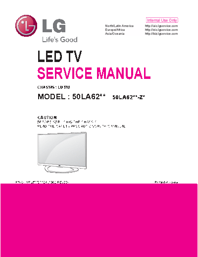 LG 50LA620S, 620V, 6208  LG LCD LA series 2013 50LA620S, 620V, 6208.pdf