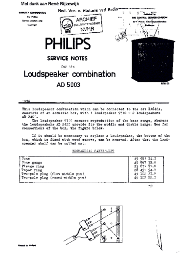 Philips Philips AD5003  Philips Historische Radios AD5003 Philips_AD5003.pdf