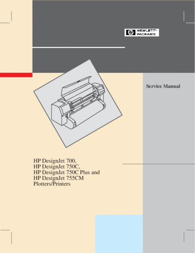 HP Service Manual  HP printer DesignJet 7xx Service Manual.pdf