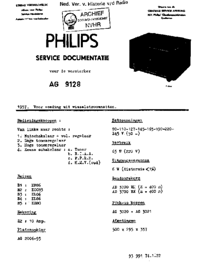 Philips AG9128  Philips Historische Radios AG9128 Philips_AG9128.pdf