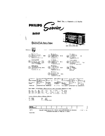 Philips B4X45A  Philips Historische Radios B4X45A B4X45A.pdf
