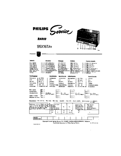 Philips B5X16T  Philips Historische Radios B5X16T B5X16T.pdf