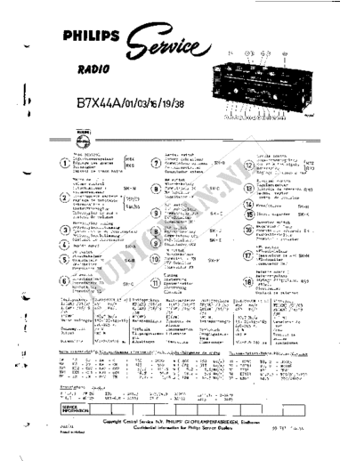 Philips B7X44A  Philips Historische Radios B7X44A B7X44A.pdf